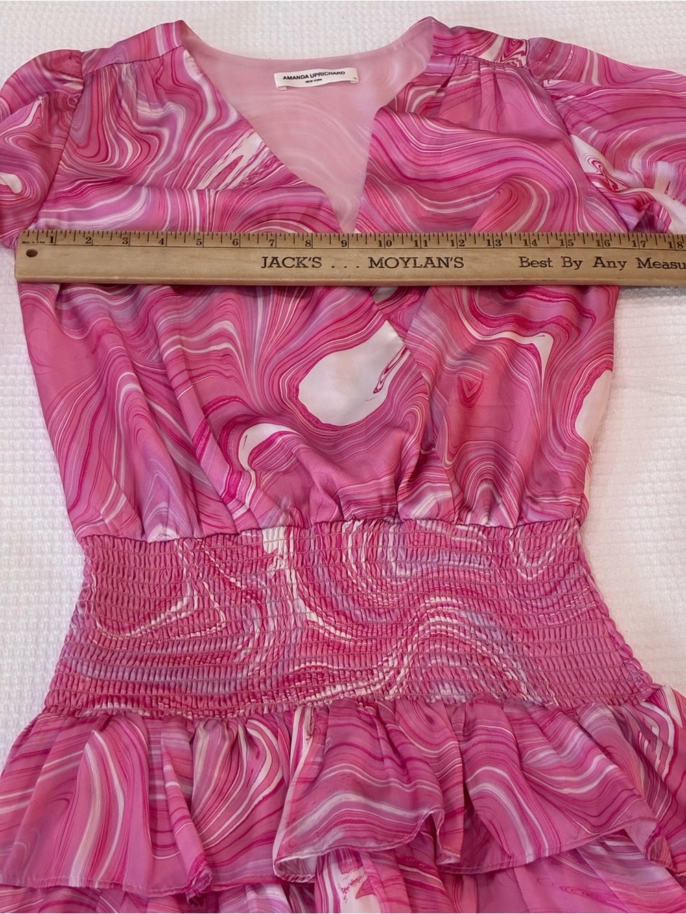 Amanda Uprichard Amber Mini Dress in Pink Swirl - Size XS :Stunning Amanda - Picture 5 of 8